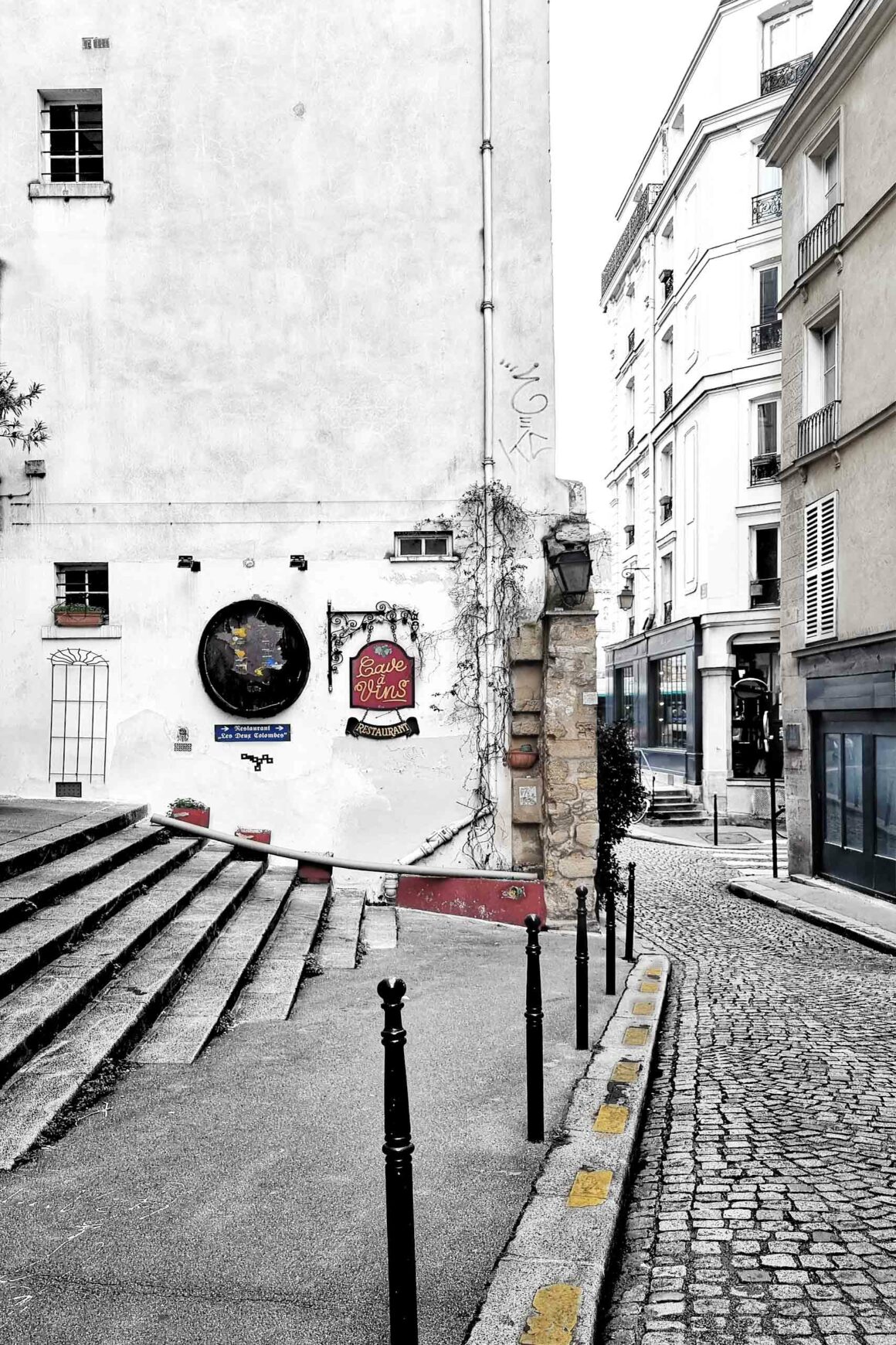 Vicoletto nel quartiere di Notre-Dame, a Parigi