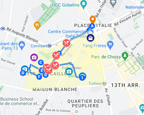 mappa interattiva Parigi
