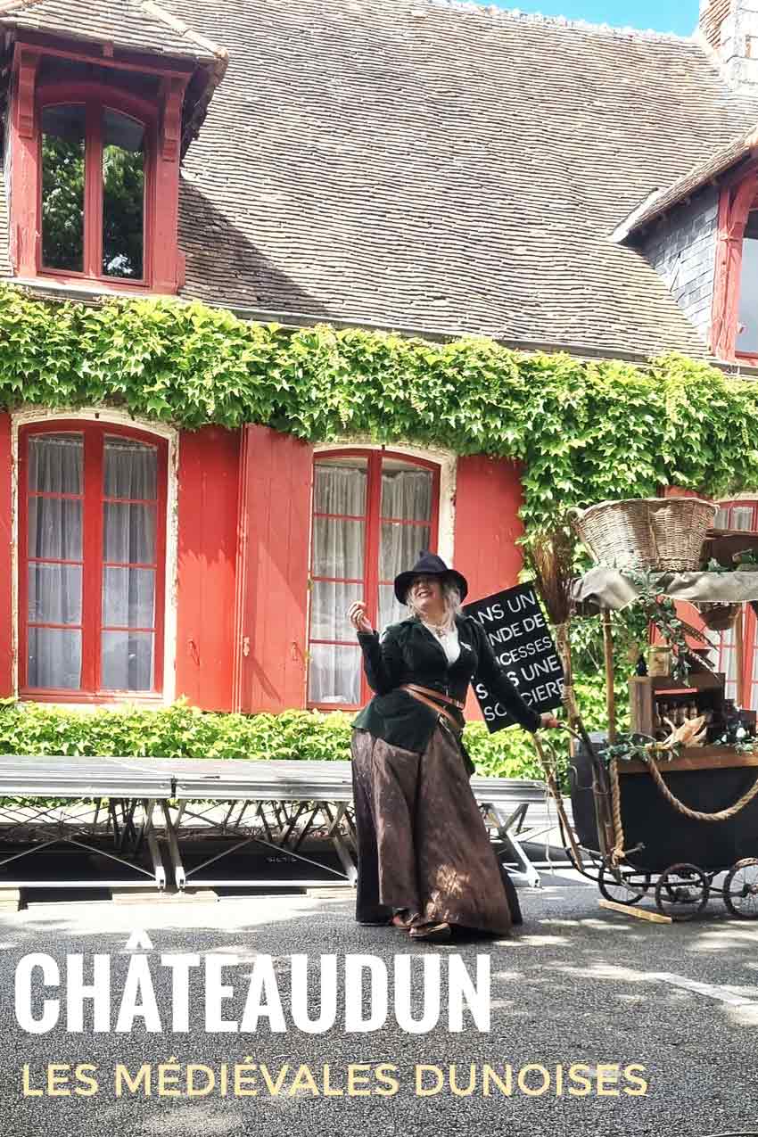 Festa medievale a Châteaudun, strega