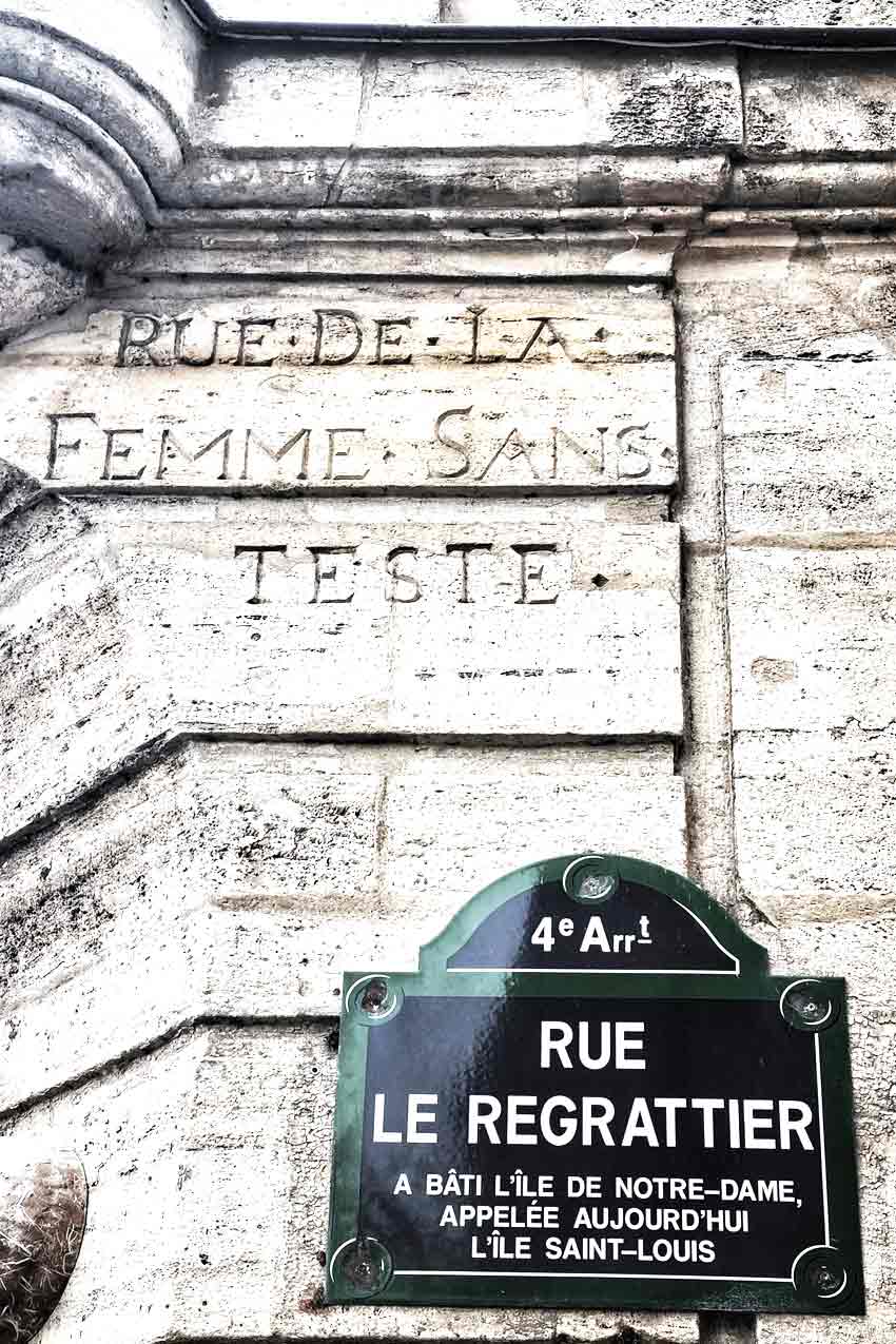 Parigi, Ile-Saint-Louis, la femme sans tête