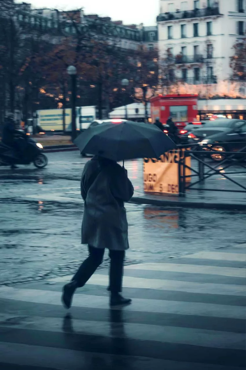 Parigi con la pioggia