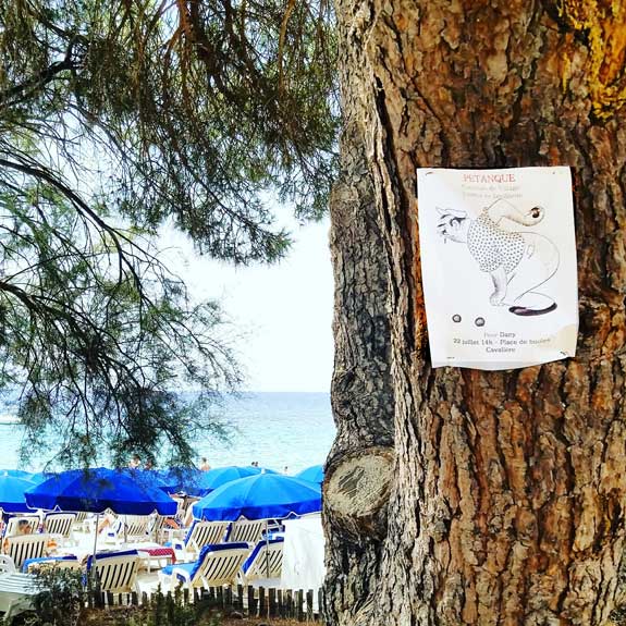 Pramousquier, pétanque French Riviera