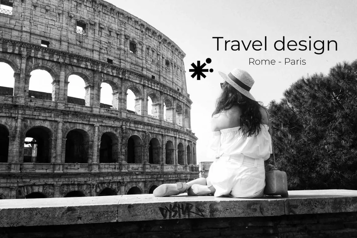 Rome, Colisée, fille au châpeau