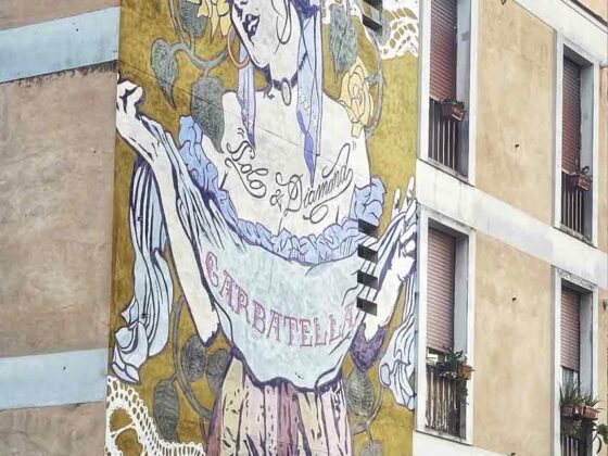 Roma, Garbatella, street art a Piazza Damiano Sauli